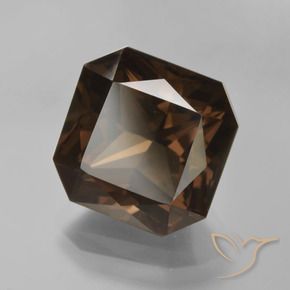 7.15 ct Brown Smoky Quartz Stone, Natural Smoky Quartz in Octagon / Scissor Cut Shape for Sale