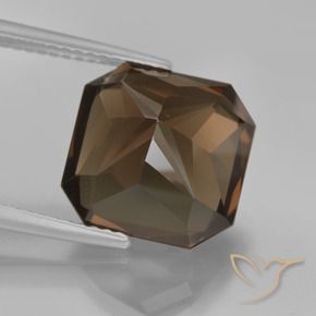 Smoky Quartz Gemstone in 12 x 12 mm (calibrated) Size for Sale, Smoky Quartz Stone in Medium Brown Color