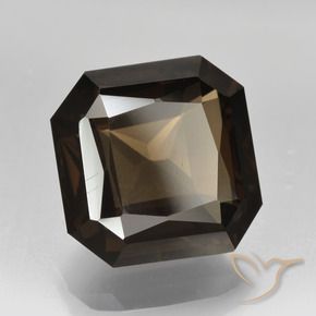 7.63 ct Brown Smoky Quartz Stone, Natural Smoky Quartz in Octagon / Scissor Cut Shape for Sale