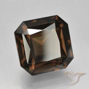 7.61 ct Brown Smoky Quartz Stone, Natural Smoky Quartz in Octagon / Scissor Cut Shape for Sale