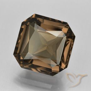7.87 ct Brown Smoky Quartz Stone, Natural Smoky Quartz in Octagon / Scissor Cut Shape for Sale