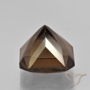 Smoky Quartz Gemstone in 13 x 13 mm (calibrated) Size for Sale, Smoky Quartz Stone in Hickory Brown Color