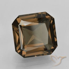 10.22 ct Brown Smoky Quartz Stone, Natural Smoky Quartz in Octagon / Scissor Cut Shape for Sale