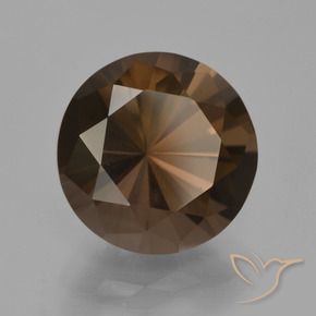 4.59 ct Brown Smoky Quartz Stone, Natural Smoky Quartz in Diamond-Cut Shape for Sale