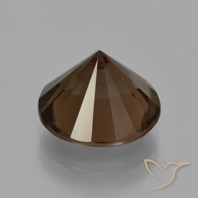 Smoky Quartz Gemstone in 11 mm (calibrated) Size for Sale, Smoky Quartz Stone in Dark Brown Color