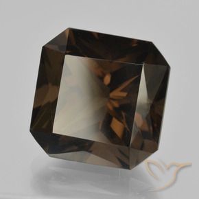 10.15 ct Brown Smoky Quartz Stone, Natural Smoky Quartz in Octagon / Scissor Cut Shape for Sale