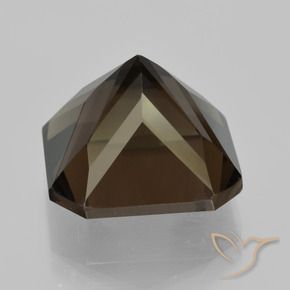 Smoky Quartz Gemstone in 13 x 13 mm (calibrated) Size for Sale, Smoky Quartz Stone in Umber Brown Color