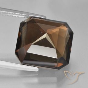 Smoky Quartz Gemstone in 14 x 14 mm (calibrated) Size for Sale, Smoky Quartz Stone in Hickory Brown Color