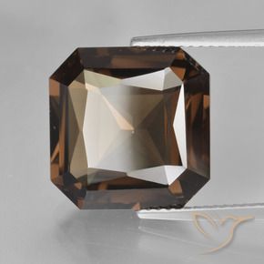 10.90 ct Brown Smoky Quartz Stone, Natural Smoky Quartz in Octagon / Scissor Cut Shape for Sale