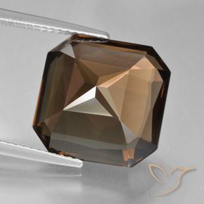 Smoky Quartz Gemstone in 14 x 14 mm (calibrated) Size for Sale, Smoky Quartz Stone in Brown Color