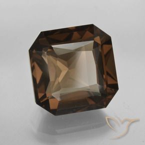 10.54 ct Brown Smoky Quartz Stone, Natural Smoky Quartz in Octagon / Scissor Cut Shape for Sale