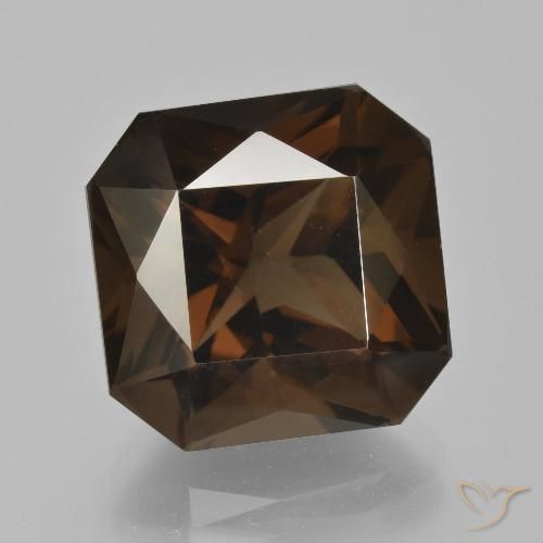 11.03ct Natural Brown Smoky Quartz, Emerald Cut, VVS
