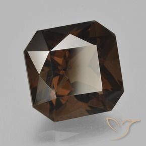 11.03 ct Brown Smoky Quartz Stone, Natural Smoky Quartz in Octagon / Scissor Cut Shape for Sale