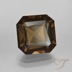6.62 ct Brown Smoky Quartz Stone, Natural Smoky Quartz in Octagon / Scissor Cut Shape for Sale