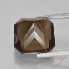 Smoky Quartz Gemstone in 12 x 12 mm (calibrated) Size for Sale, Smoky Quartz Stone in Medium Brown Color