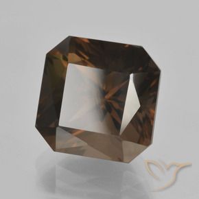 8.07 ct Brown Smoky Quartz Stone, Natural Smoky Quartz in Octagon / Scissor Cut Shape for Sale