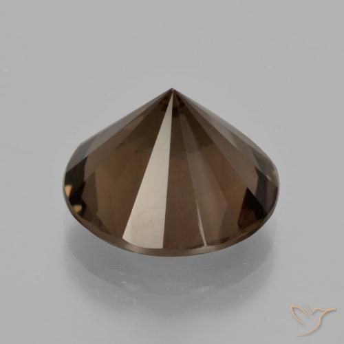 Smoky Quartz Gemstone in 13 mm (calibrated) Size for Sale, Smoky Quartz Stone in Dark Brown Color