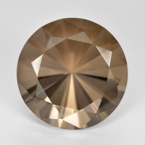 FOUR 4mm Round Natural Brazilian Light Smoky Quartz Gem Stone Gemstone B23A79C 