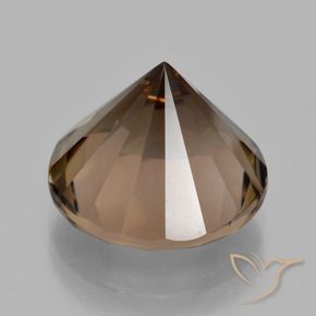 Smoky Quartz Gemstone in 14 mm (calibrated) Size for Sale, Smoky Quartz Stone in Deep Brown Color