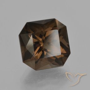 5.46 ct Brown Smoky Quartz Stone, Natural Smoky Quartz in Octagon / Scissor Cut Shape for Sale