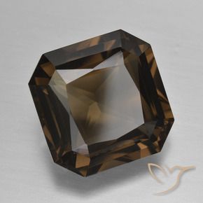 11.64 ct Brown Smoky Quartz Stone, Natural Smoky Quartz in Octagon / Scissor Cut Shape for Sale