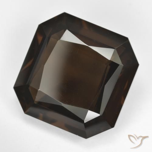 11.86 ct Brown Smoky Quartz Stone, Natural Smoky Quartz in Octagon / Scissor Cut Shape for Sale