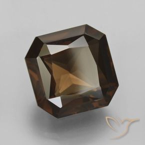 12.25 ct Brown Smoky Quartz Stone, Natural Smoky Quartz in Octagon / Scissor Cut Shape for Sale