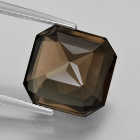Smoky Quartz Gemstone in 12 x 12 mm (calibrated) Size for Sale, Smoky Quartz Stone in Dark Brown Color