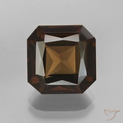7.63 قيراط مثمن كوارتز دخاني ، <cite dir="ltr" lang="en">12.1 x 12</cite> مم من البرازيل, Photo A
