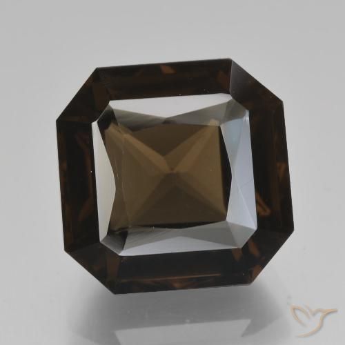 Quarzo fumé a taglio ottagonale da 7,81 ct, 12,1 x 11,9 mm dal Brasile, Photo A