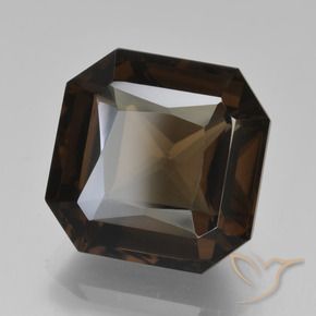7.81 ct Brown Smoky Quartz Stone, Natural Smoky Quartz in Octagon / Scissor Cut Shape for Sale