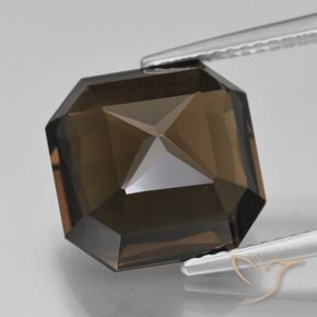 Smoky Quartz Gemstone in 12 x 12 mm (calibrated) Size for Sale, Smoky Quartz Stone in Dark Blue Color