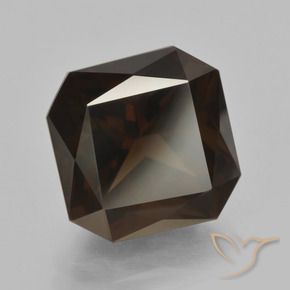 8.35 ct Brown Smoky Quartz Stone, Natural Smoky Quartz in Octagon / Scissor Cut Shape for Sale