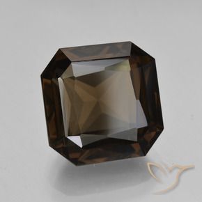 8.83 ct Brown Smoky Quartz Stone, Natural Smoky Quartz in Octagon / Scissor Cut Shape for Sale