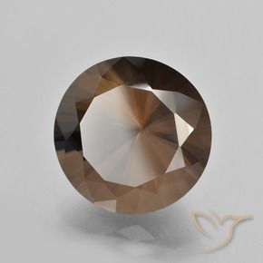 11.32 ct Brown Smoky Quartz Stone, Natural Smoky Quartz in Diamond-Cut Shape for Sale