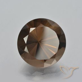 10.65 ct Brown Smoky Quartz Stone, Natural Smoky Quartz in Diamond-Cut Shape for Sale