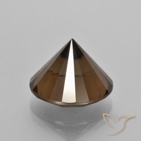 Smoky Quartz Gemstone in 15 mm (calibrated) Size for Sale, Smoky Quartz Stone in Chocolate Brown Color