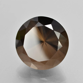 14.09 ct Brown Smoky Quartz Stone, Natural Smoky Quartz in Diamond-Cut Shape for Sale