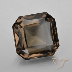 9.83 ct Brown Smoky Quartz Stone, Natural Smoky Quartz in Octagon / Scissor Cut Shape for Sale