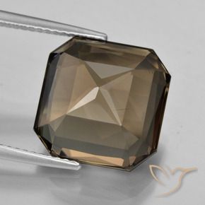 Smoky Quartz Gemstone in 13 x 13 mm (calibrated) Size for Sale, Smoky Quartz Stone in Chocolate Brown Color