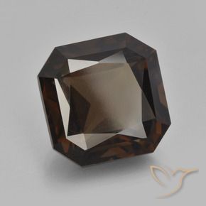 9.40 ct Brown Smoky Quartz Stone, Natural Smoky Quartz in Octagon / Scissor Cut Shape for Sale