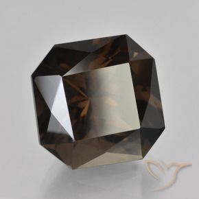 9.24 ct Brown Smoky Quartz Stone, Natural Smoky Quartz in Octagon / Scissor Cut Shape for Sale