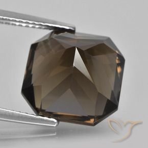 Smoky Quartz Gemstone in 12 x 12 mm (calibrated) Size for Sale, Smoky Quartz Stone in Umber Brown Color