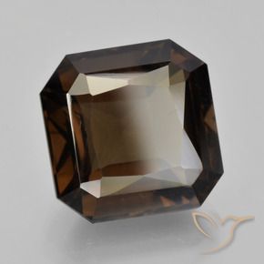 9.19 ct Brown Smoky Quartz Stone, Natural Smoky Quartz in Octagon / Scissor Cut Shape for Sale
