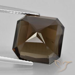 Smoky Quartz Gemstone in 13 x 13 mm (calibrated) Size for Sale, Smoky Quartz Stone in Dark Blue Color