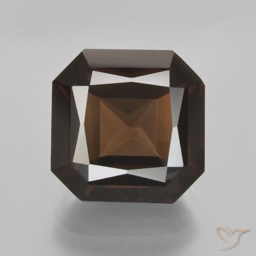 9.17ct Natural Brown Smoky Quartz, Emerald Cut, VVS-VS