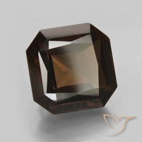 9.17 ct Brown Smoky Quartz Stone, Natural Smoky Quartz in Octagon / Scissor Cut Shape for Sale