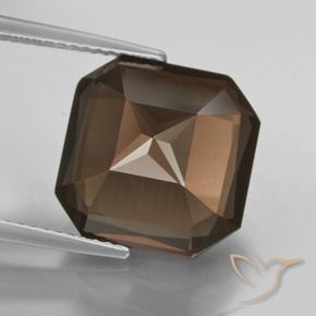 Smoky Quartz Gemstone in 13 x 13 mm (calibrated) Size for Sale, Smoky Quartz Stone in Brown Color