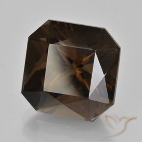10.05 ct Brown Smoky Quartz Stone, Natural Smoky Quartz in Octagon / Scissor Cut Shape for Sale
