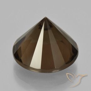 Smoky Quartz Gemstone in 14 mm (calibrated) Size for Sale, Smoky Quartz Stone in Hickory Brown Color